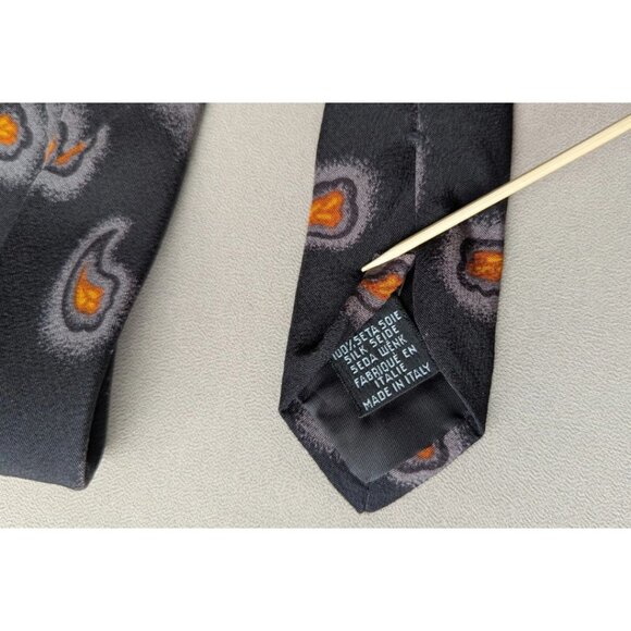 BOSS Hugo Boss 100% Silk Paisley Tie Made in Italy - Picture 4 of 4